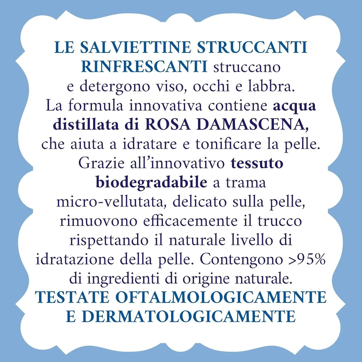 Acqua Alle Rose Salviettine Struccanti Rinfrescanti 20 Pz
