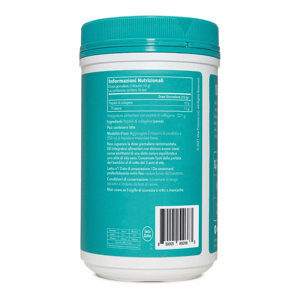 Vital Proteins Marine Collagen 221 g Integratore per la Pelle