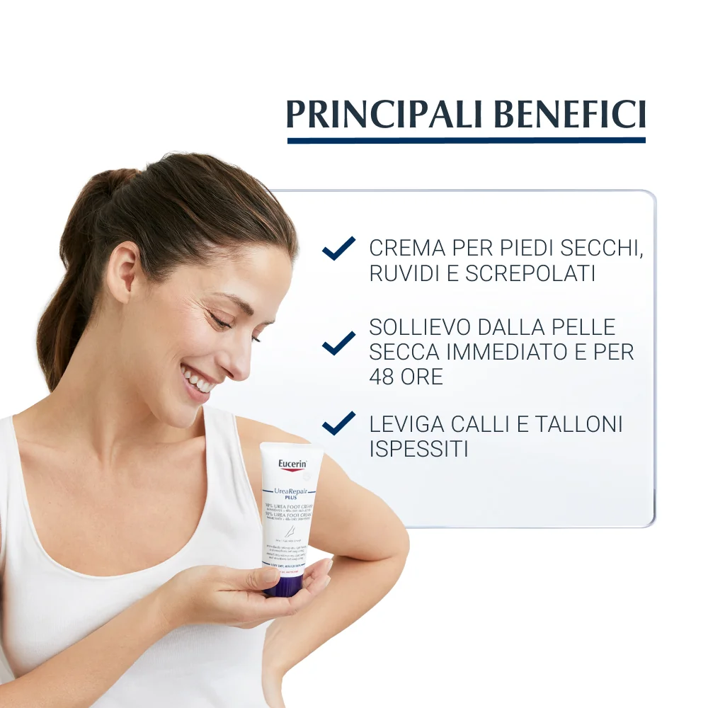 Eucerin Urea Repair Plus 10% 100 ml Crema Piedi Rigenerante