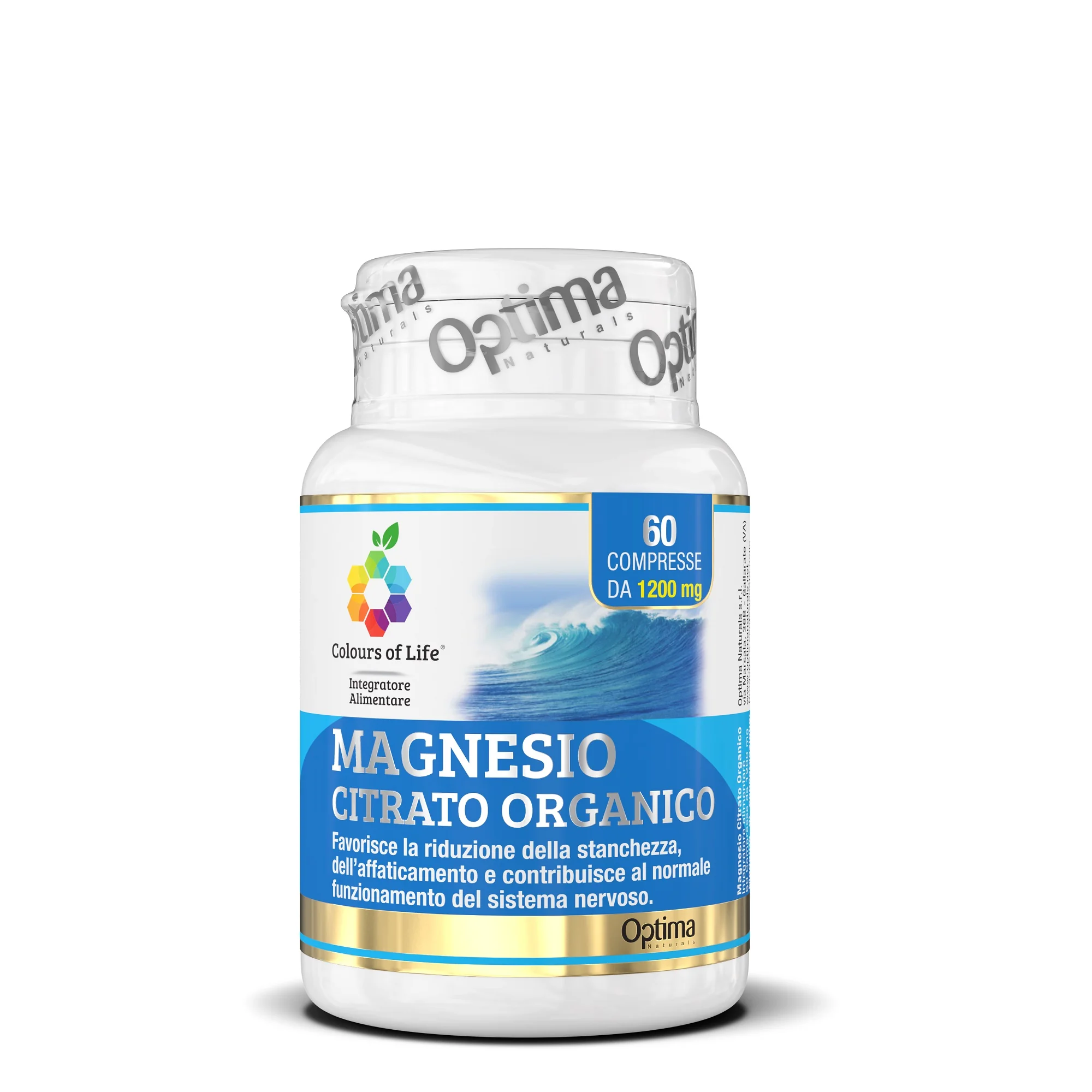 Magnesio Citrato 60 Compresse Colours Integratore di Magnesio Citrato