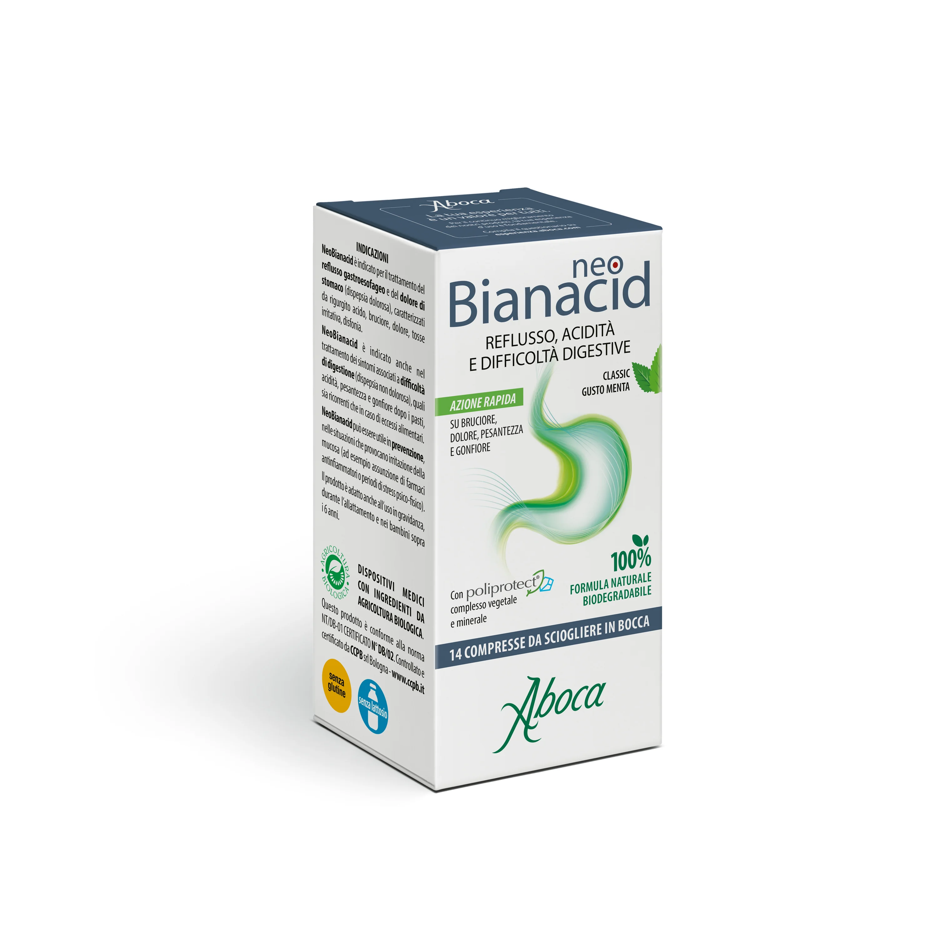 Aboca NeoBianacid 14 Compresse Masticabili Acidità e Reflusso