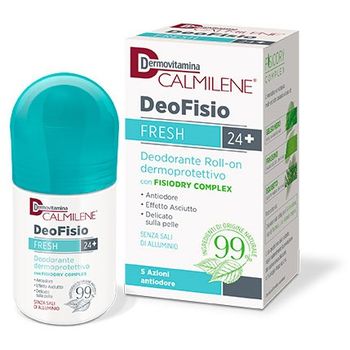 Dermovitamina Calmilene DeoFisio Fresh 24+ 75 ml Deodorante Roll-On