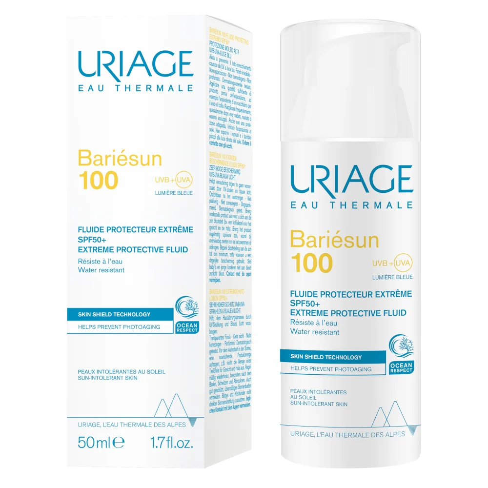 Uriage Barièsun Fluido 100 SPF 50+ Protezione Solare Estrema Viso 50 ml Fluido Protettivo