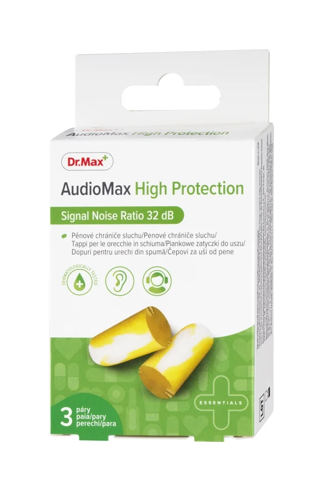 Dr. Max Tappi Auricolari 3 Pezzi Tappi per Orecchie Anti-rumore
