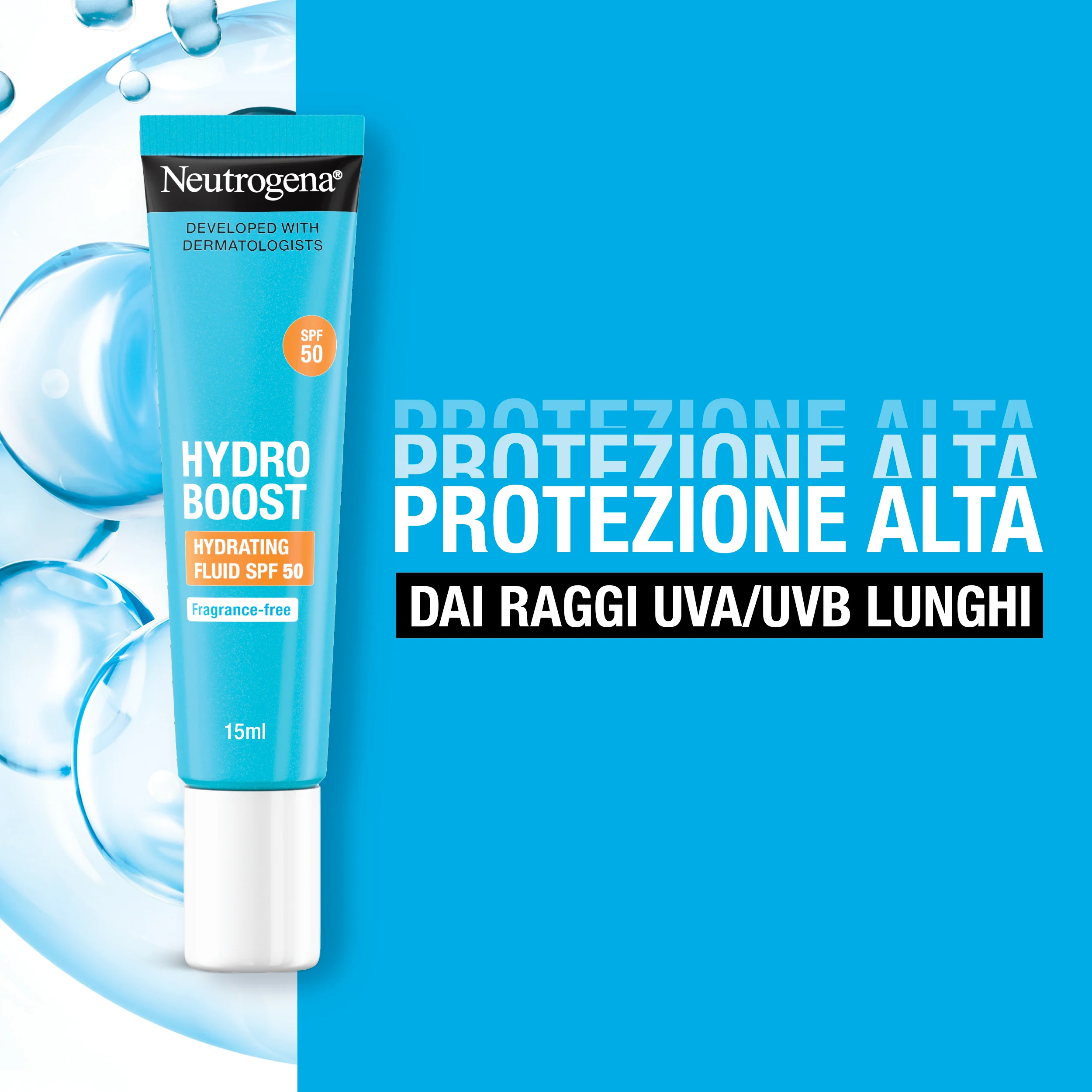 Neutrogena Duo Anti-Età e Protezione Retinol Boost Siero 30 ml + Hydro Boost Fluido SPF50 15 ml Azione Intensiva