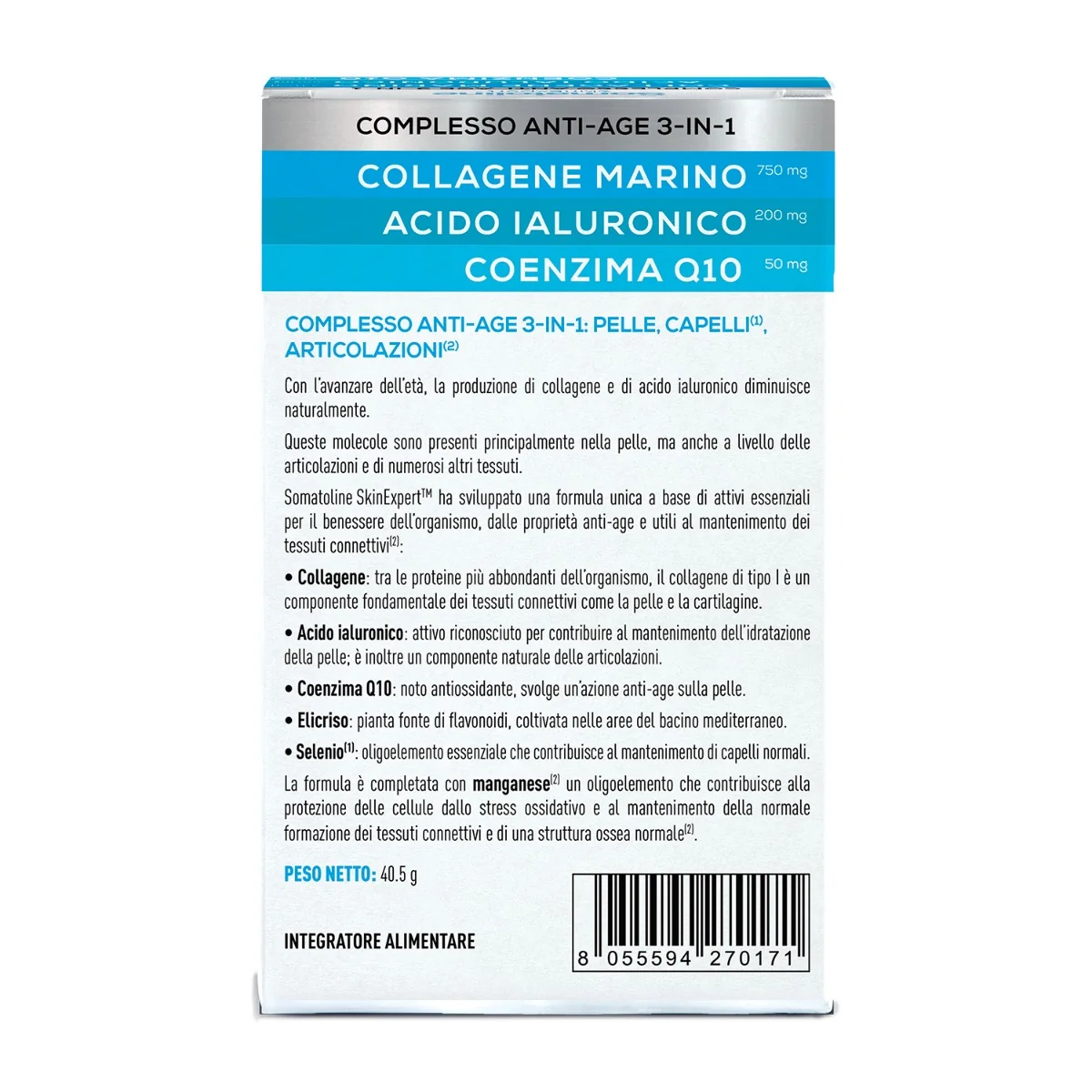 Somatoline Complesso Anti Age 3In1 45 Compresse Senza Zucchero
