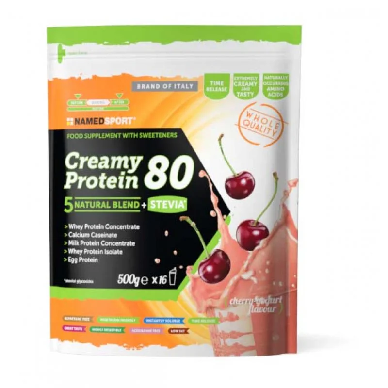 Named Sport Creamy Protein 80 Cherry Yogurt Blend Proteico 500 g Yogurt Proteico