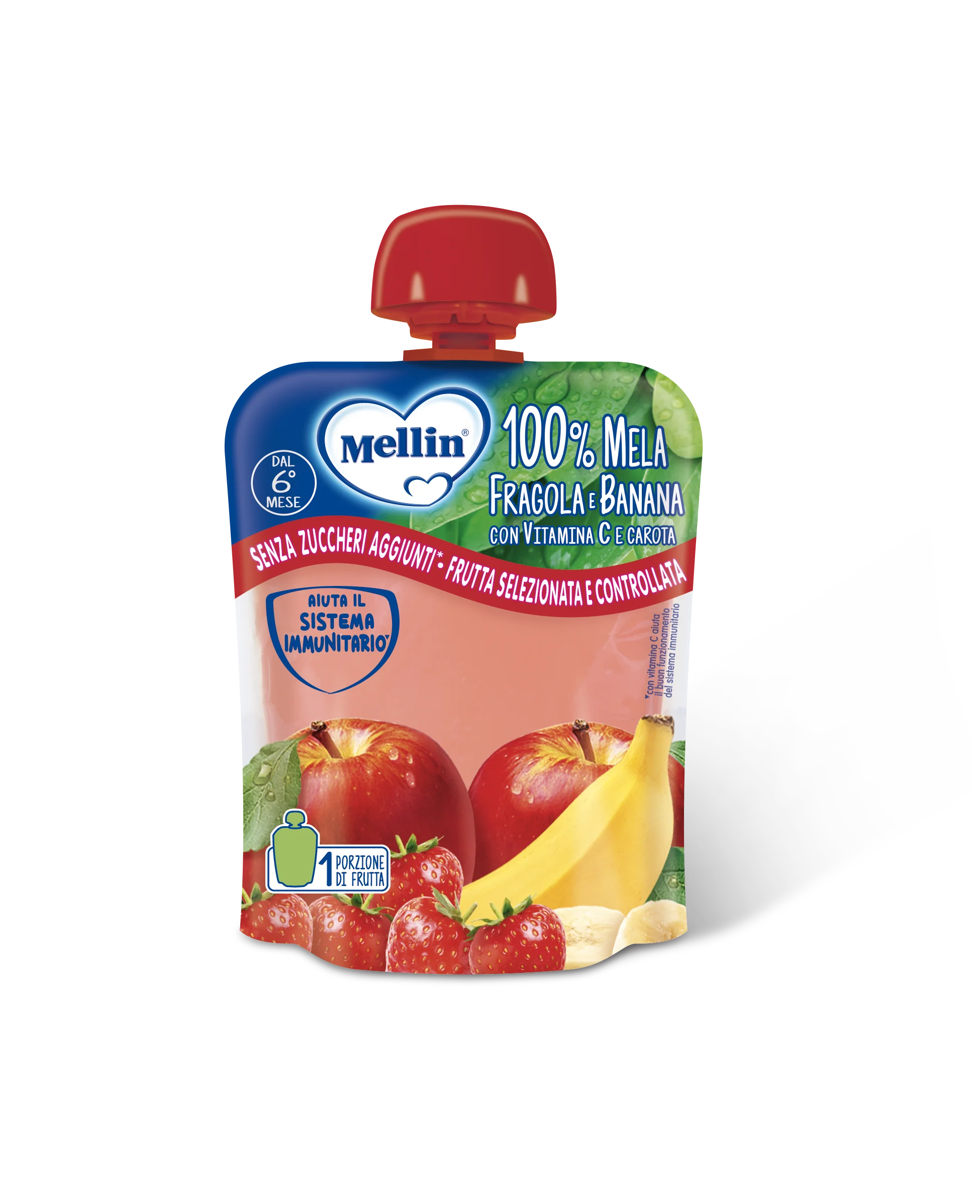 Mellin Pouch 90 G Mela/Fragola/Banana