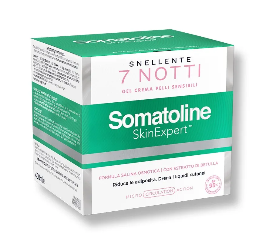 Somatoline Cosmetic Snellente 7 Notti Gel 400 ml Speciale Pelle Sensibile