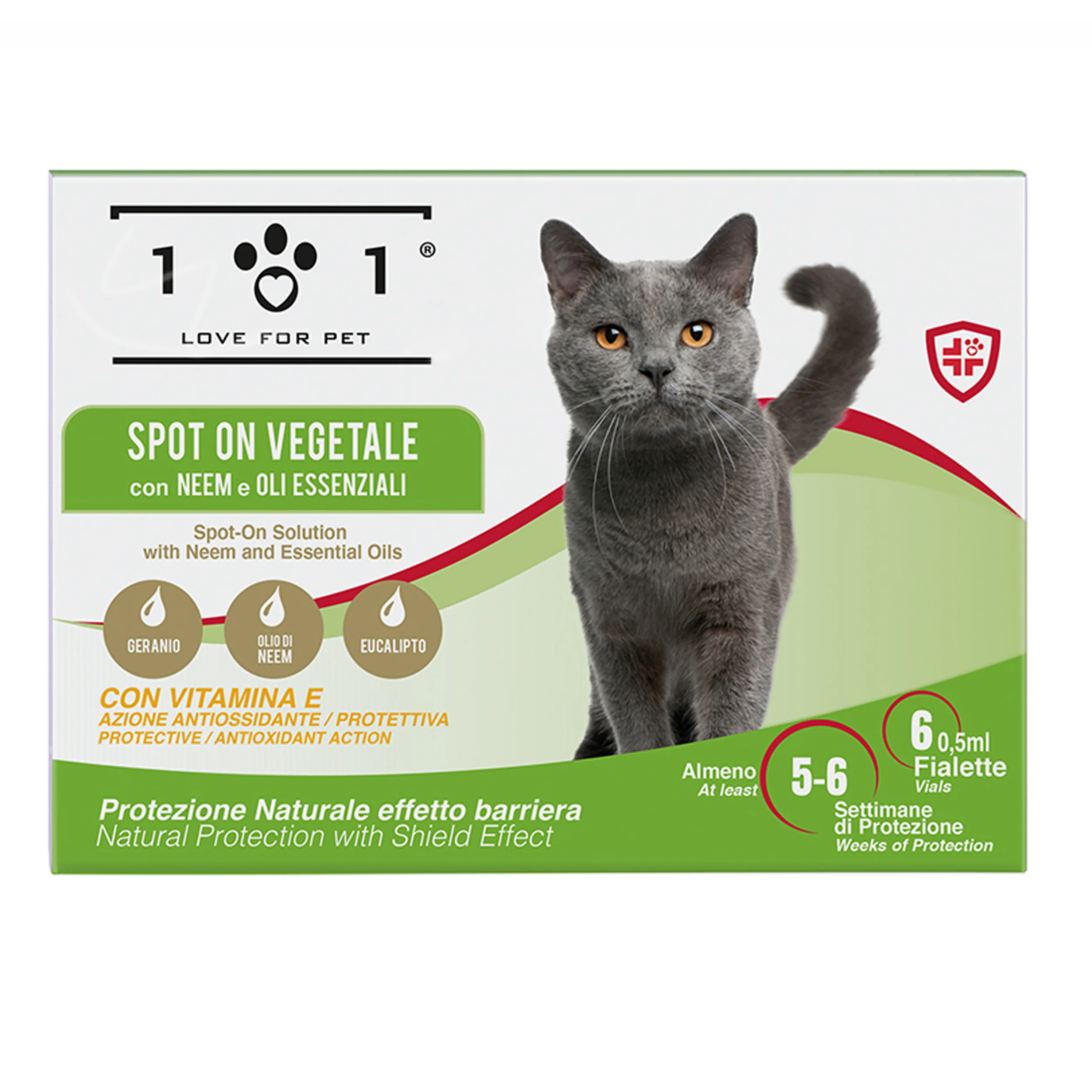 101 Love For Pet Spot On Gatti Adulti Protezione vegetale