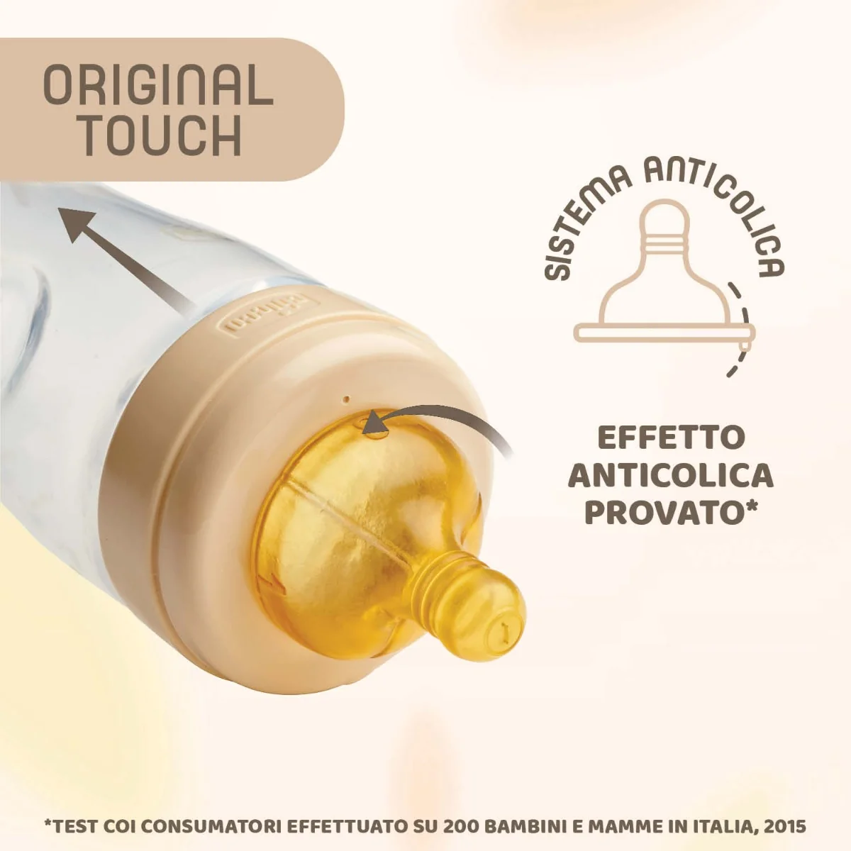 Chicco Biberon Original Touch Vetro Rosa 240 ml