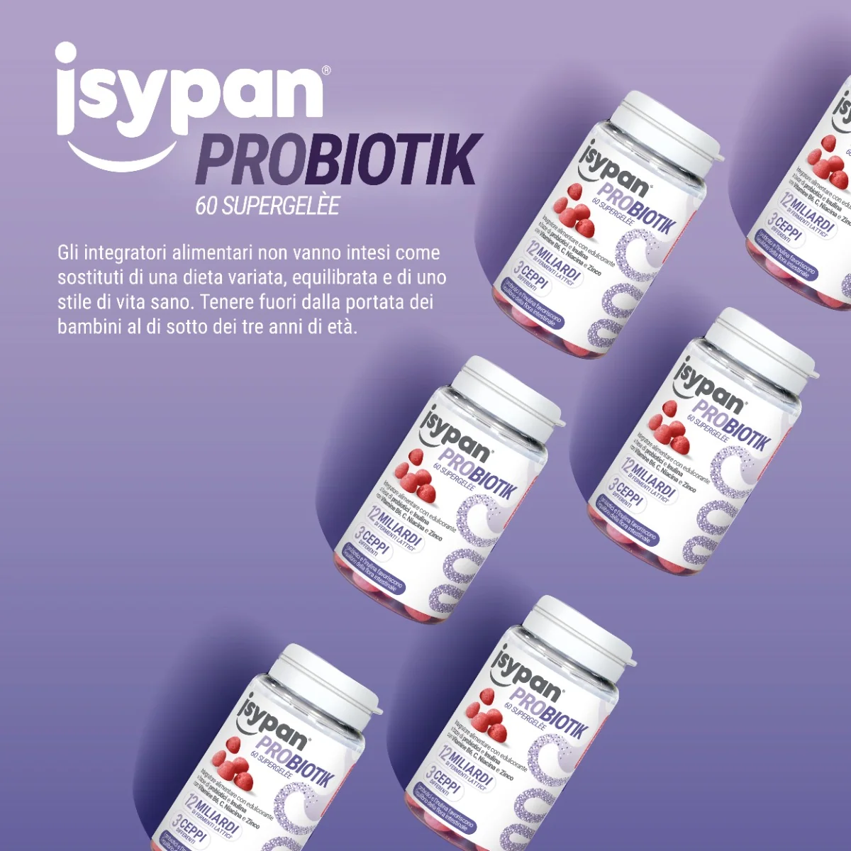 Isypan Probiotik 60 Supergelee Benessere dell’Intestino