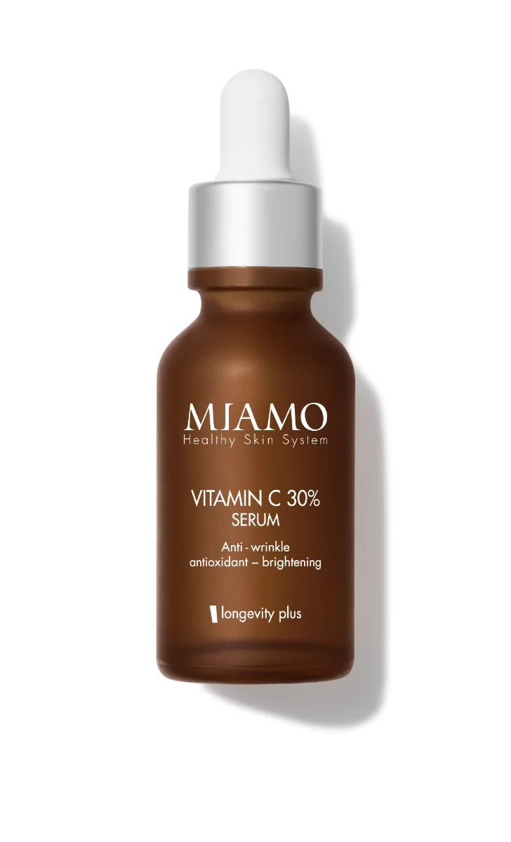 Miamo Longevity Plus Vitamin C 30% Serum 30 ml Siero Viso Antirughe Antiossidante Schiarente