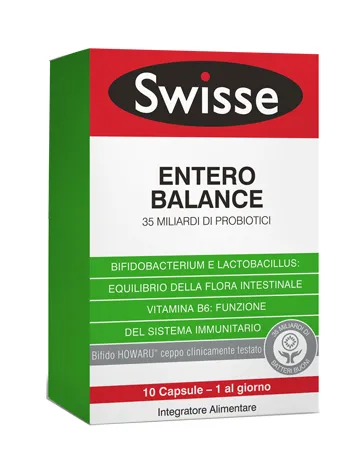 SWISSE ENTERO BALANCE INTEGRATORE PROBIOTICI 10 CAPSULE