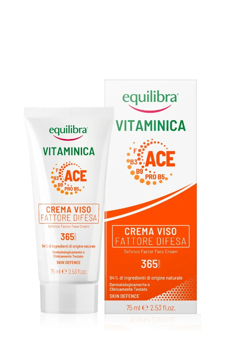 Equilibra Viso Vitaminica Crema Viso Fattore Difesa 75 Ml Difesa della Cute