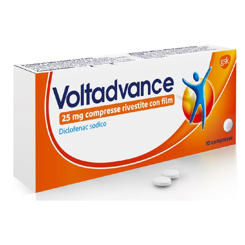 Voltadvance 25 mg Diclofenac 10 Compresse Rivestite Dolori Articolari