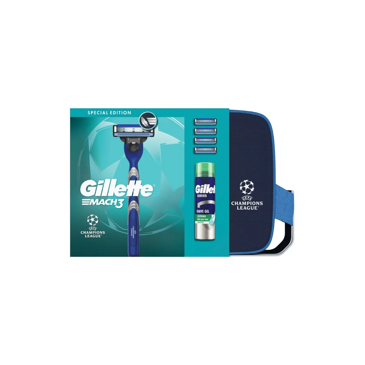 Gillette Champions League Special Edition Confezione Regalo per Uomo