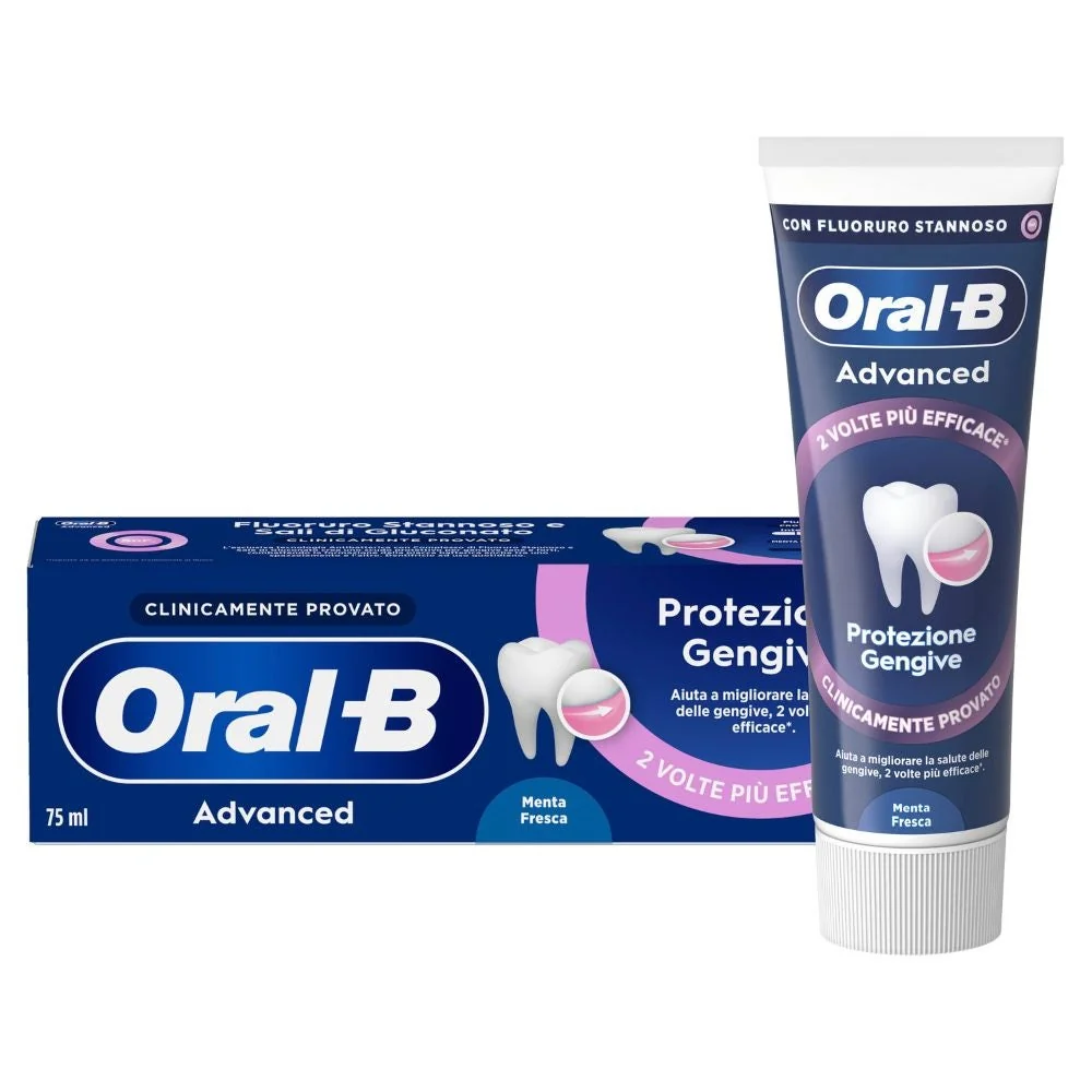 Oral-B Advanced Dentifricio Protezione Gengive 75 ml Menta Fresca