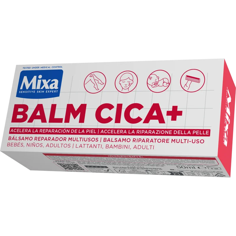 Mixa Urea Cica Repair Balm Cica+ Balsamo Multifuzione 50 ml Pelle Secca e Arrossata