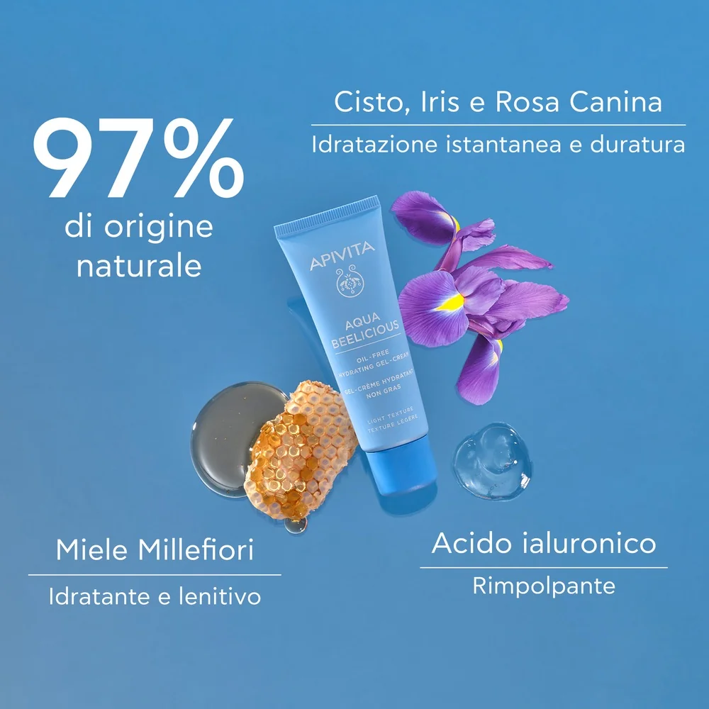 Apivita Aqua Beelicious Gel Cream Oil Free 40 ml Azione Idratante e Riequilibrante