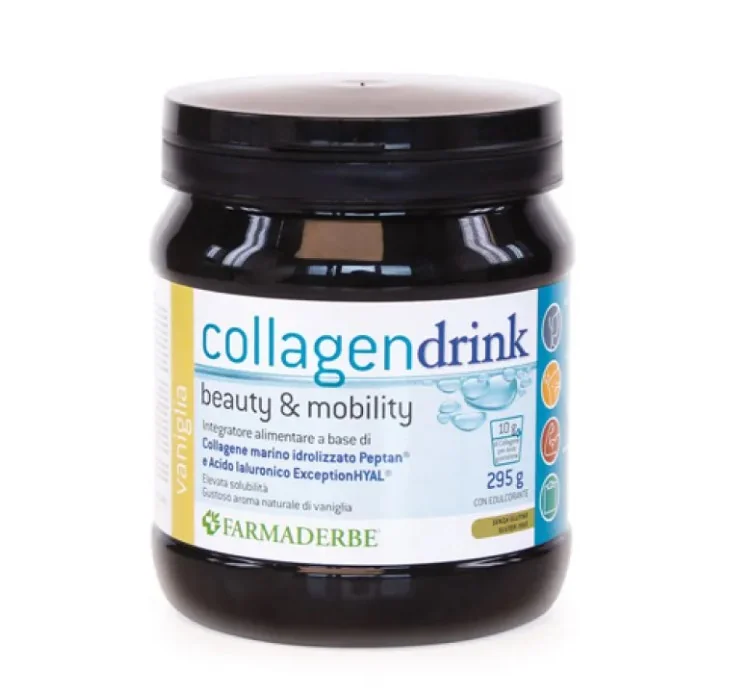 Farmaderbe Collagen Drink Vaniglia 295 g Integratore Pelle e Articolazioni