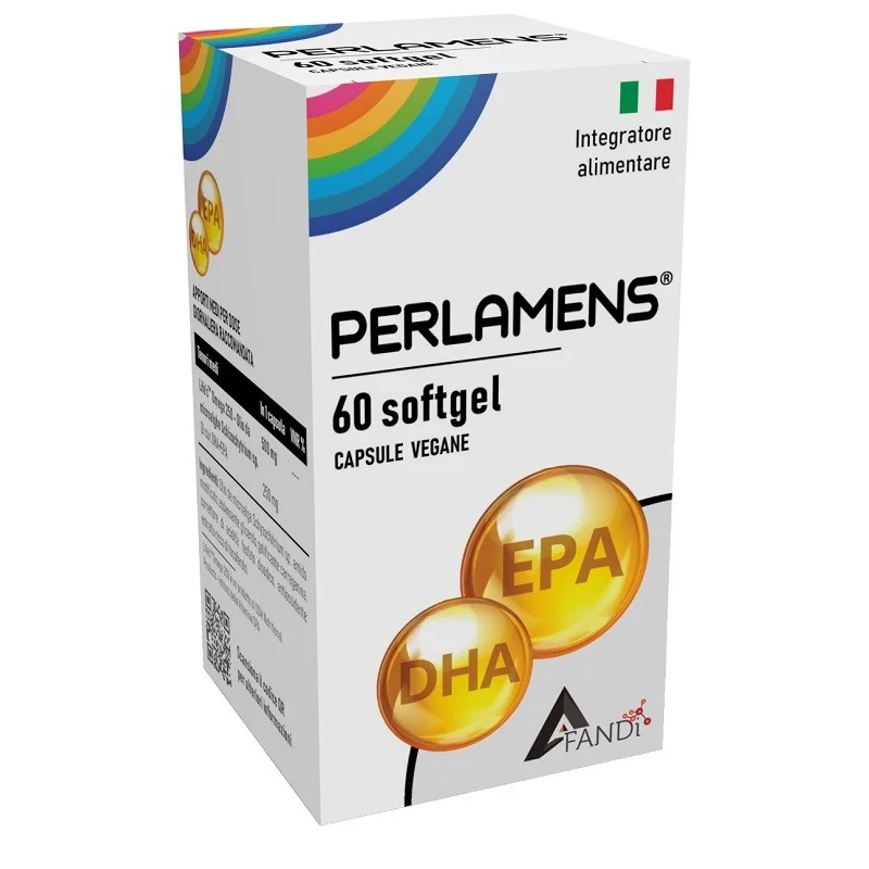 AFANDI Perlamens 60 Softgel Capsule Vegane Funzione Cerebrale e Mantenimento della Capacità Visiva