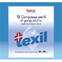 Safety Texil Garza Sterile Idrofila 36x40 cm 12 Compresse