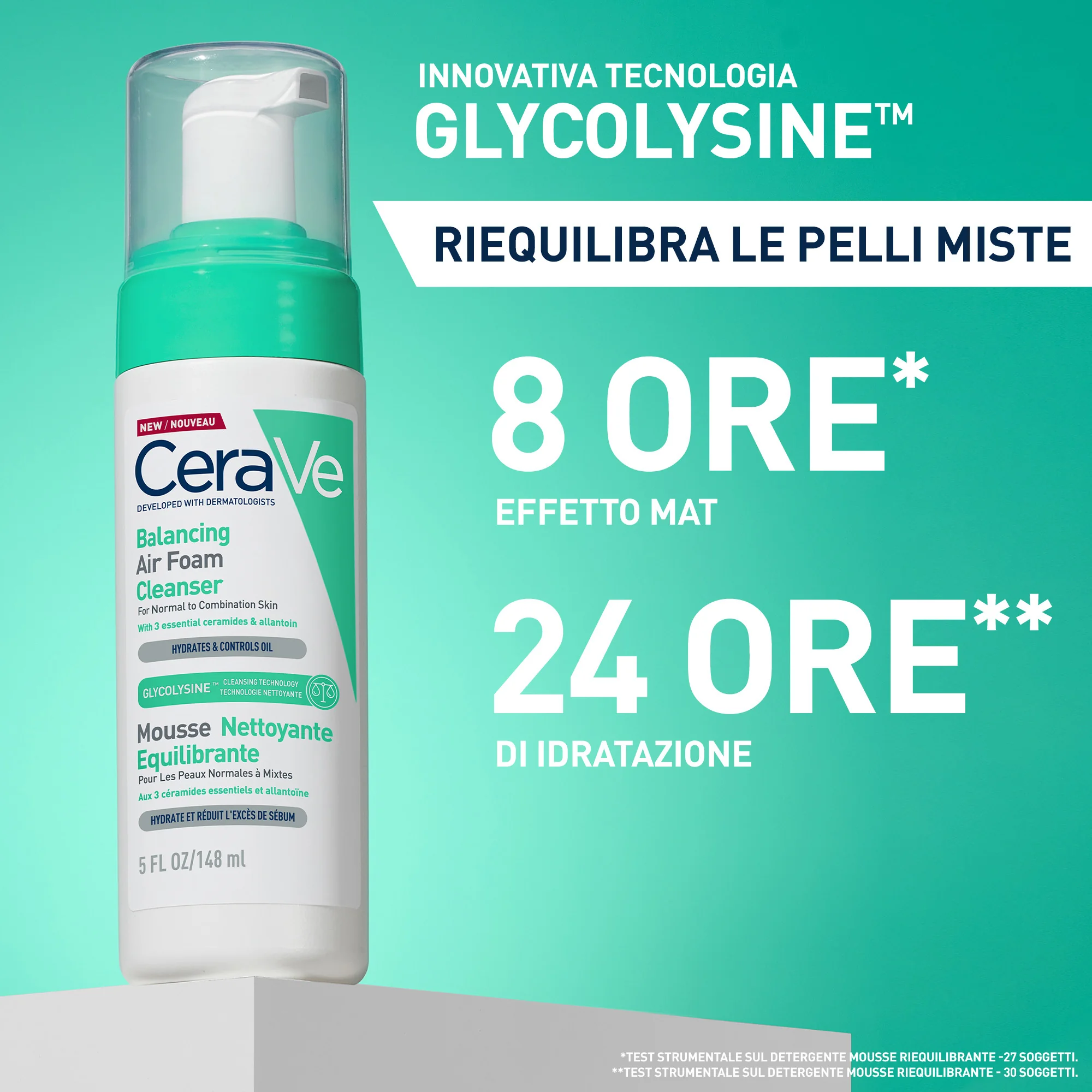 Cerave Detergente Mousse Riequilibrante 148 ml Pelle da Normale a Mista