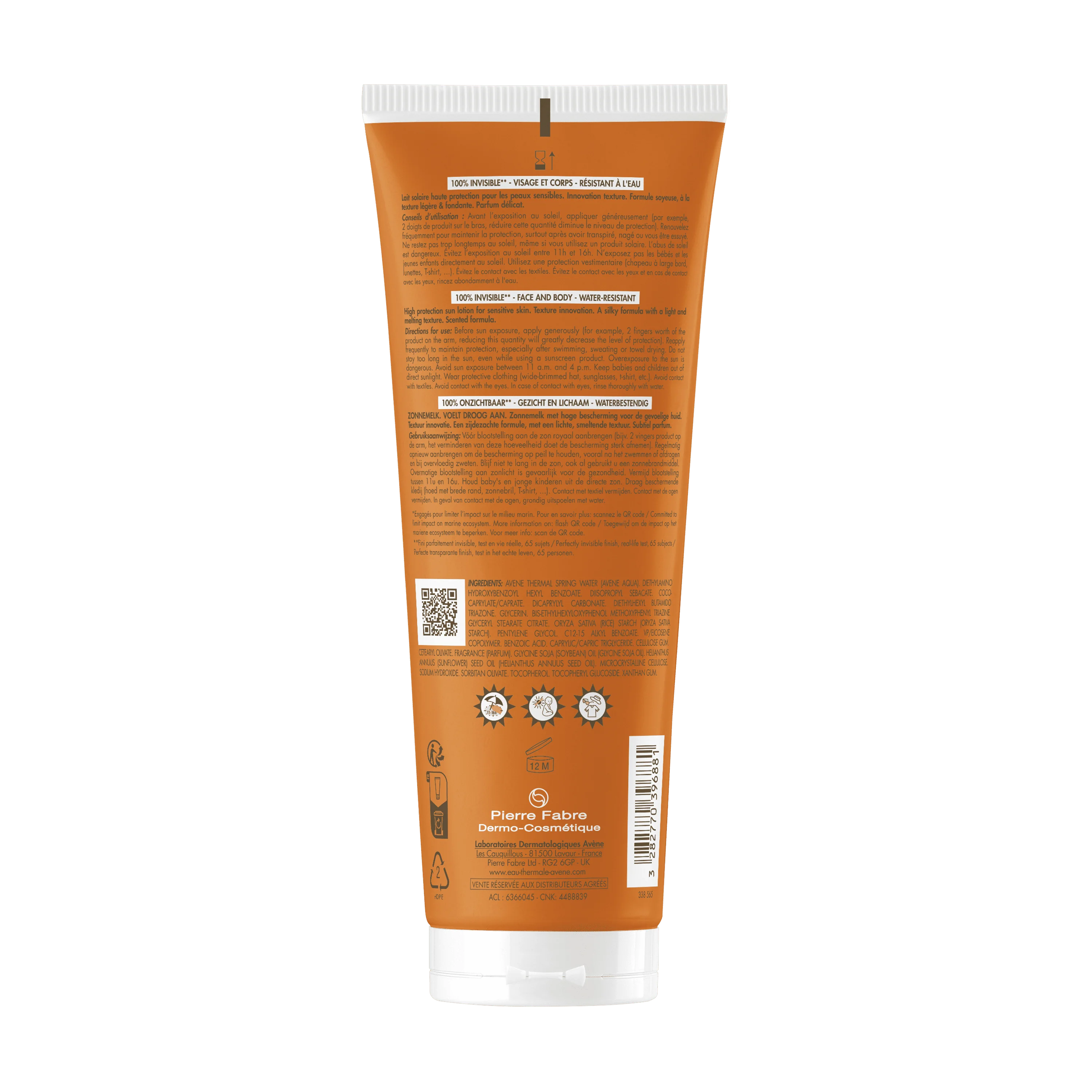 Avene Latte Solare SPF 50 250 ml Pelle Sensibile