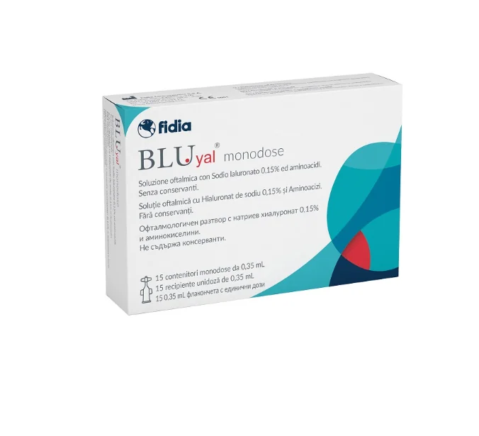 BLUYAL COLLIRIO MONODOSE 15 Flaconcini Soluzione Oftalmica