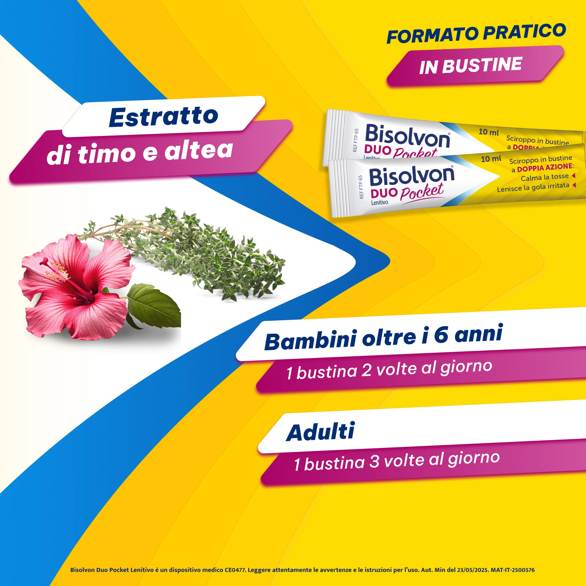 Bisolvon Duo Pockt Bustine 12 10 ml Benessere della Gola