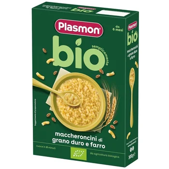 Plasmon Pastina Bio Maccheroncini Per Alimentazione Infantile