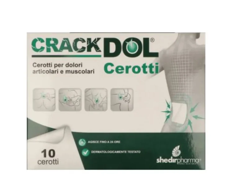 Crackdol Cerotto Per Dolori Muscolari E Articolari 10 Pezzi