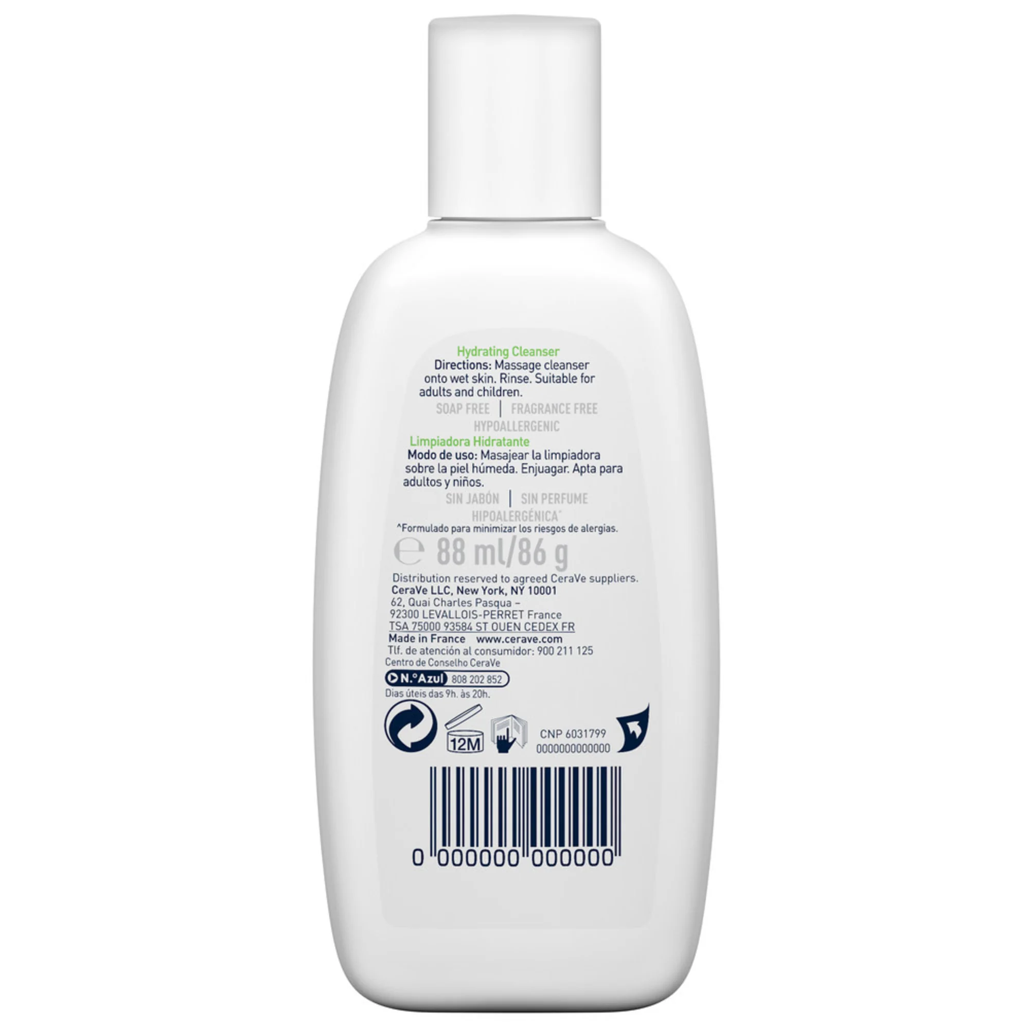 CeraVe Detergente Idratante Pelle Normale a Secca 88 ml Per Pelle da Normale a Secca