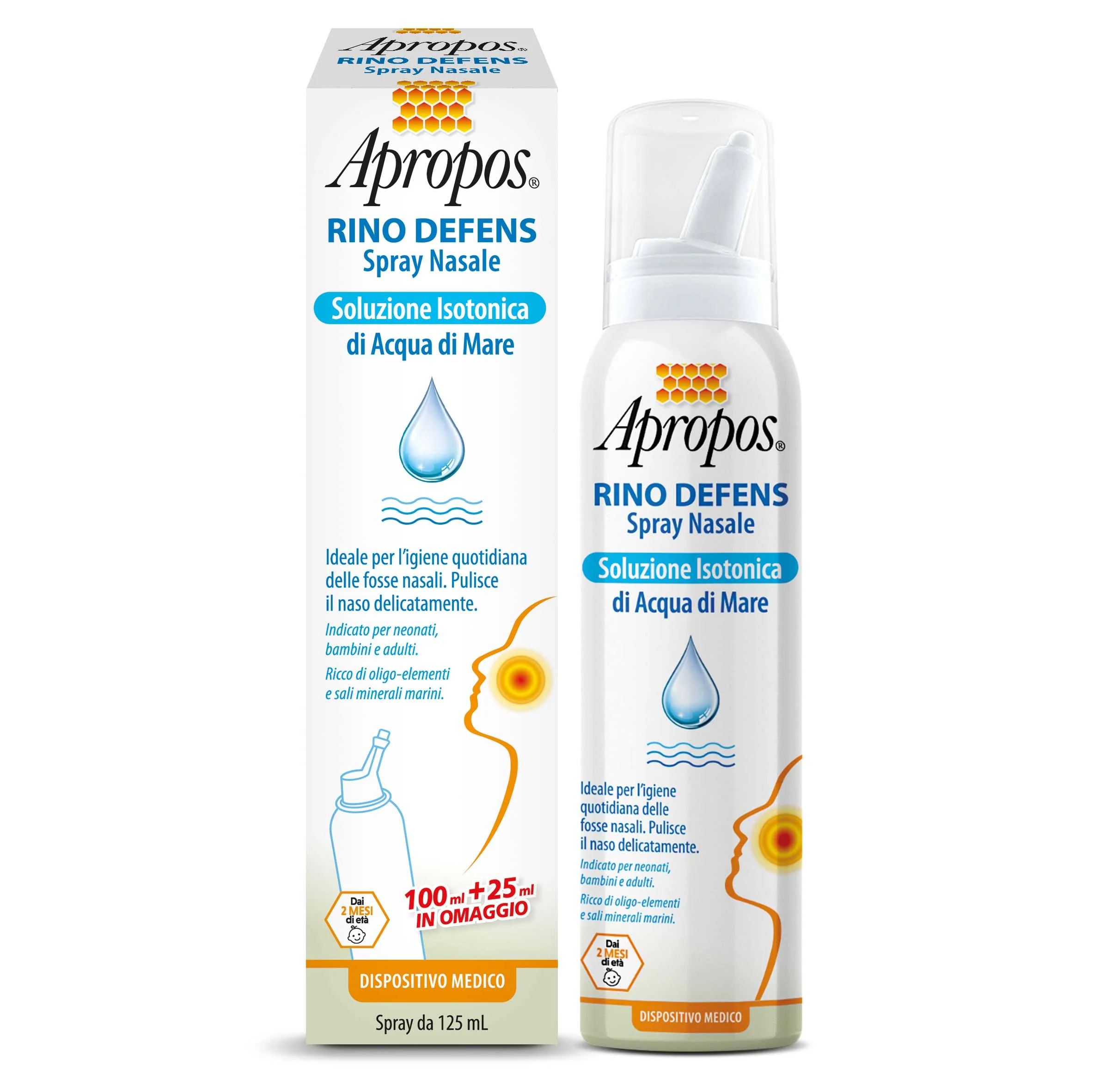 Apropos Rino Defens Soluzione Isotonica 125 ml Spray Nasale
