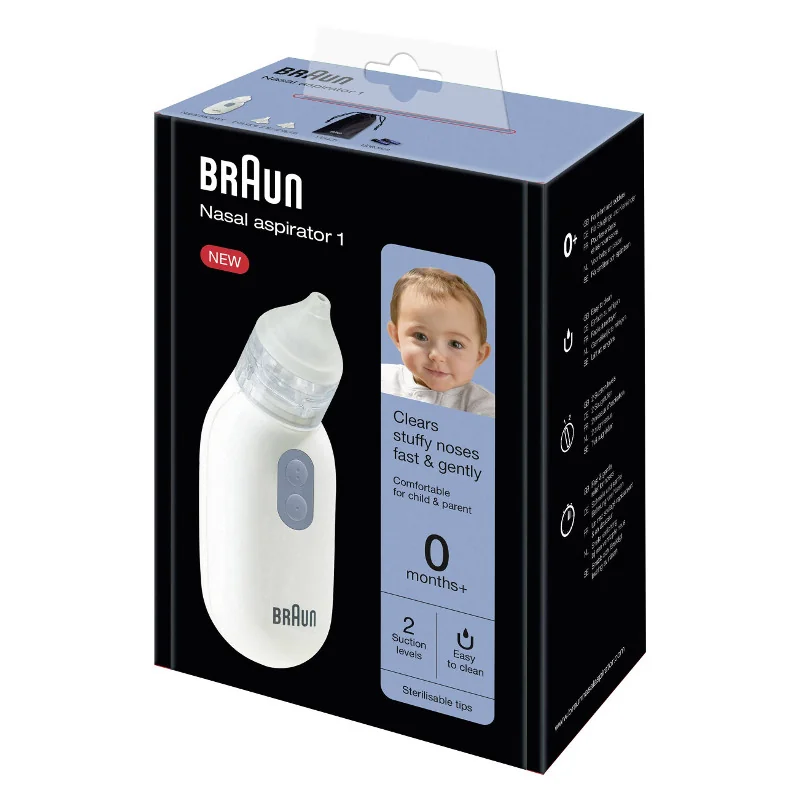 Braun Aspiratore Nasale Elettrico Sollievo dalla congestione