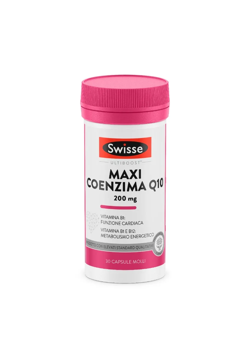 Swisse Maxi Coenzima Q10 Integratore Cardiaco 30 Capsule Antiossidante
