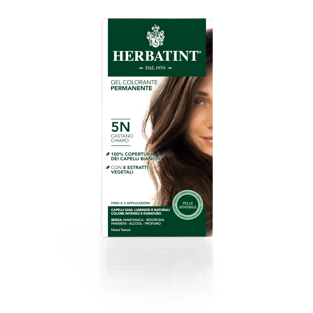Herbatint Gel Permanente 5N Castano Chiaro 150 ml Tintura Capelli