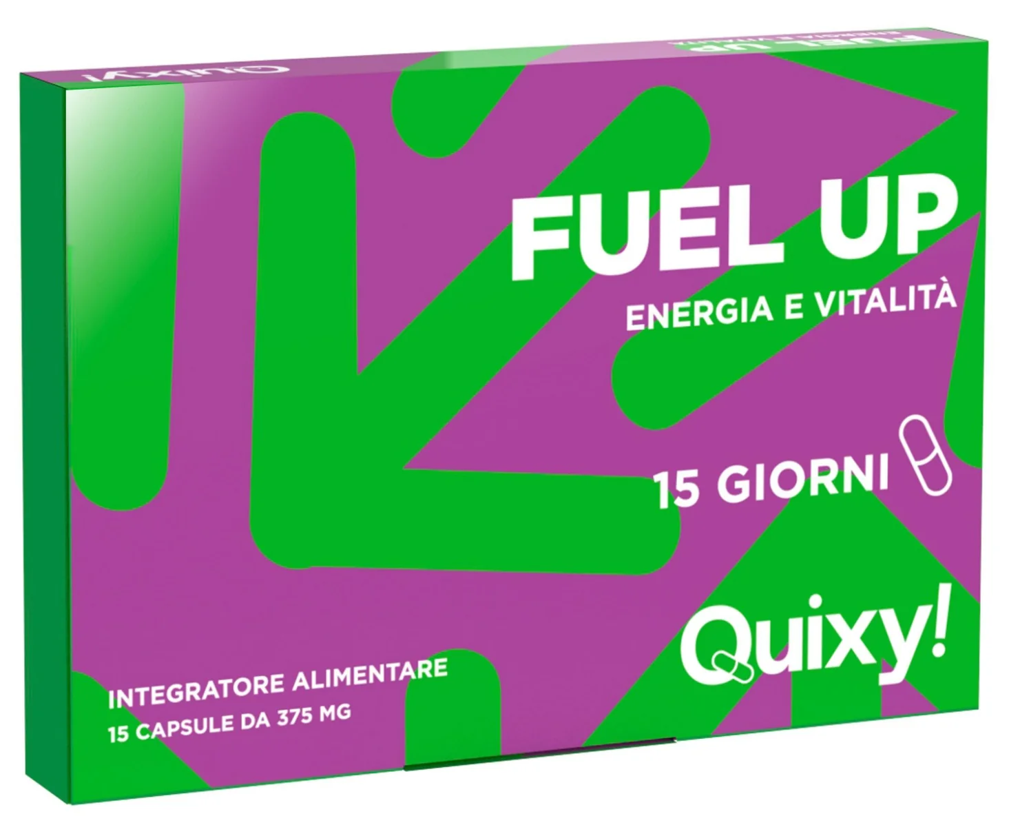 Quixy Fuel Up-Energia E Vitalita' 15 Capsule Vitalità ed Energia