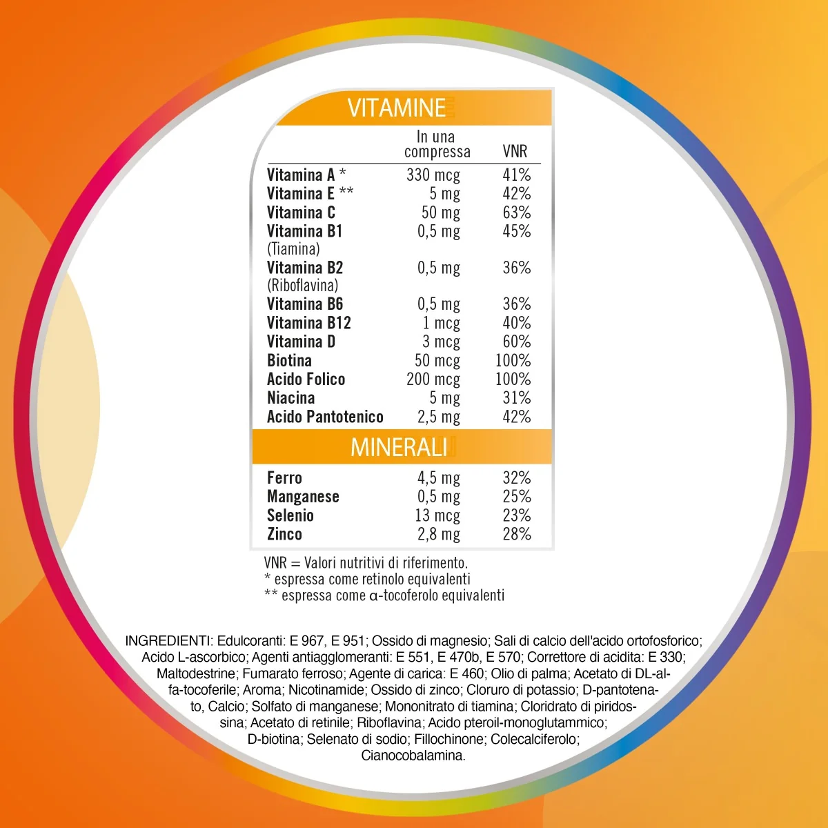 Multicentrum Junior 30 Compresse Masticabili Multivitaminico Bambini 4-12 Anni