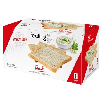 Feeling Ok Toast Nature Start 2 x 80 g Fette Biscottate