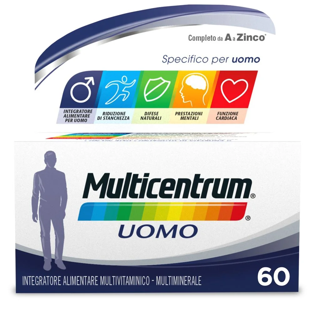 Multicentrum Uomo 60 Compresse Multivitaminico Uomo