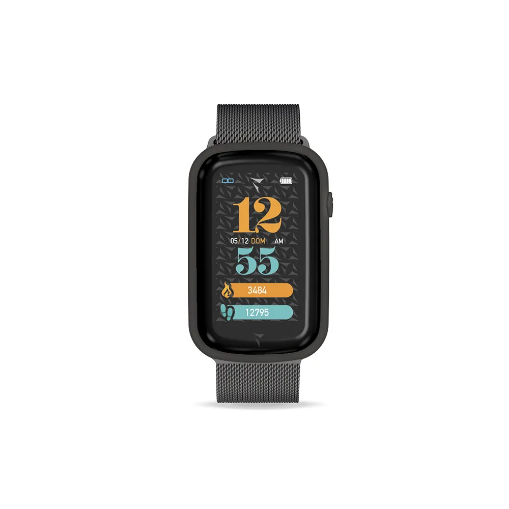 Techmade Steps Smartwatch Maglia Total Black Da Portare Sempre con Te