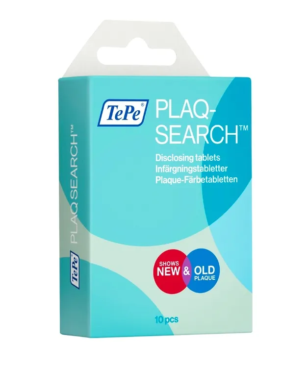 PlaqSearch Box 10 Tavolette - Pastiglie per la Rivelazione della Placca Dentale