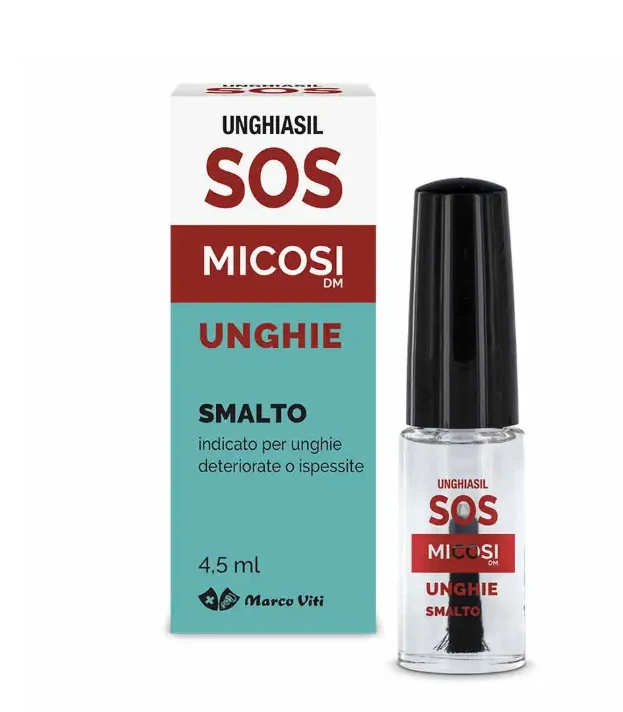 Unghiasil SOS Micosi Smalto Antimicotico 4,5 ml Smalto per Micosi delle Unghie