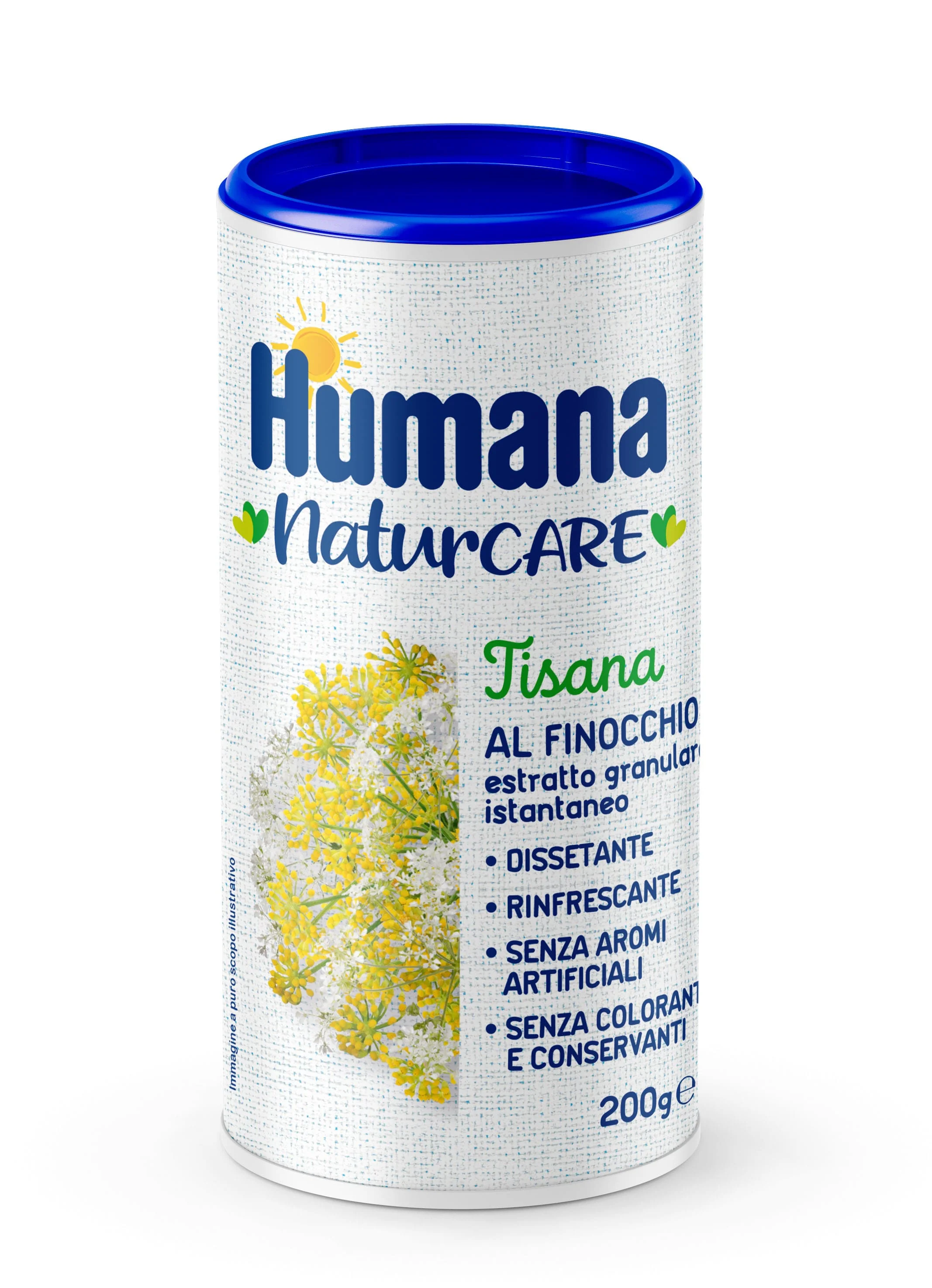 Humana Tisana Finocchio 200 g con Estratti Vegetali