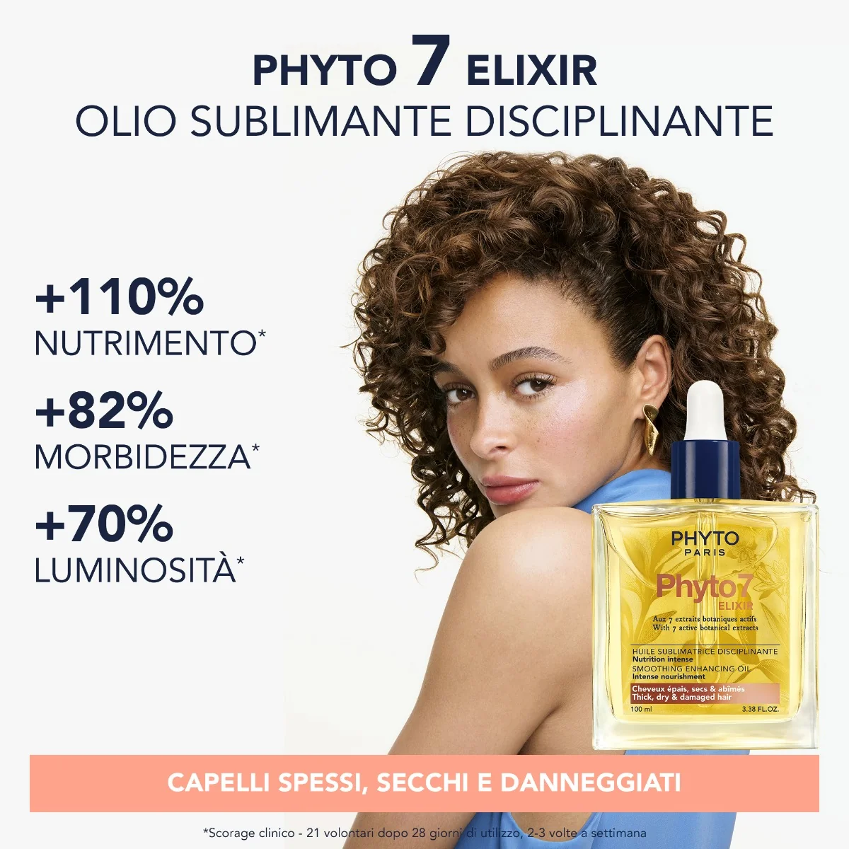 Phyto Elixir Olio Sublimante Disciplinante 100 Ml Capelli Morbidi