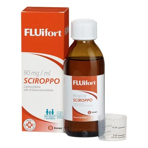 Fluifort Sciroppo 200 ml 9%+Misurin