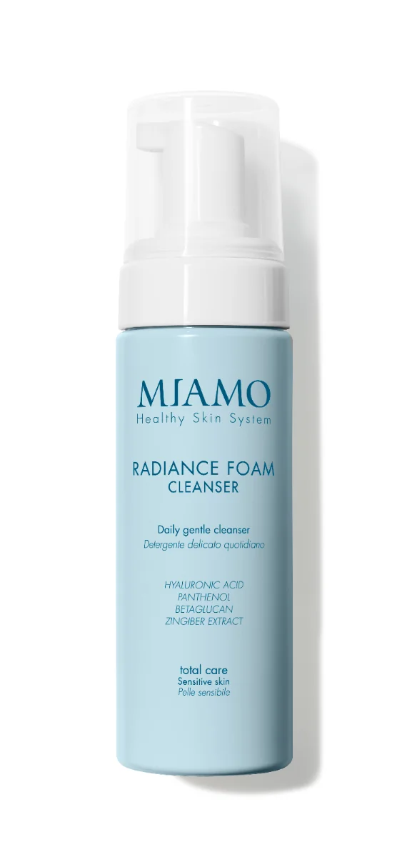 Miamo Total Care Radiance Foam Cleanser 150 ml Detergente Viso Delicato Quotidiano