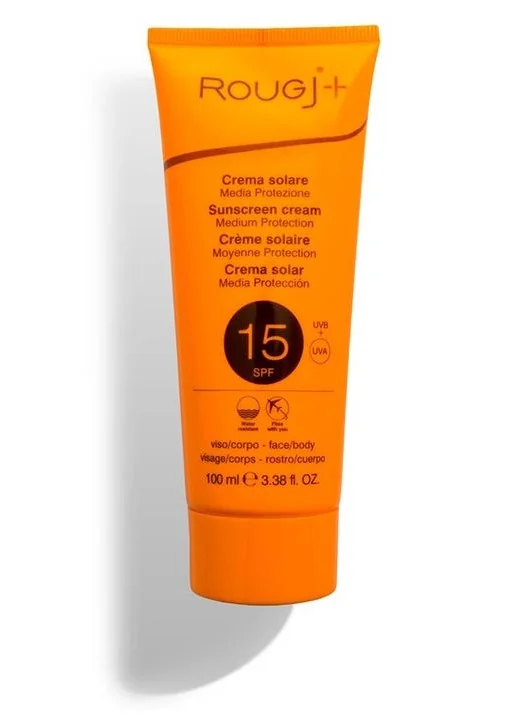 Rougj Solare SPF 15 100 ml Protezione solare viso e corpo.